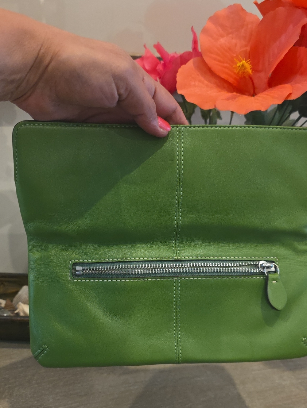 Coach Y2K Green Foldover Clutch - Picture 10 of 10